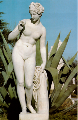 Statue Vénus à la pomme