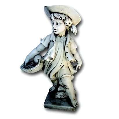 Statue Enfant Fillette au Chapeau