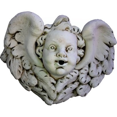 Statue Tête Ange Murale