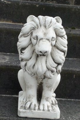 Statue Lion Assis (45 cm)