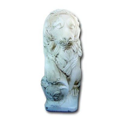 Statue Lion avec écusson (regard à gauche) (grand modèle)