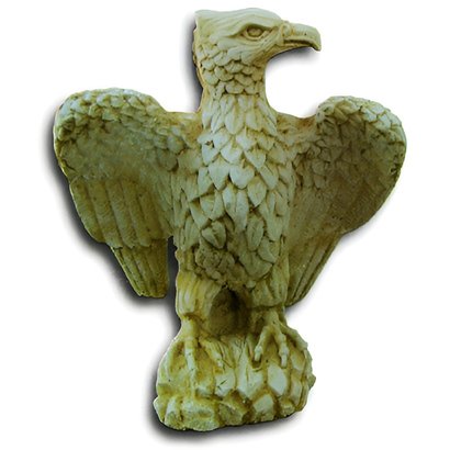 (gauche)Statue Aigle ailes à demi-ouvertes 