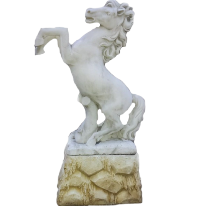 Statue Cheval Cabré modèle moyen sur socle