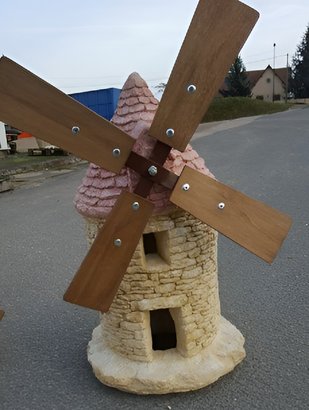 Moulin à vent modèle moyen peint