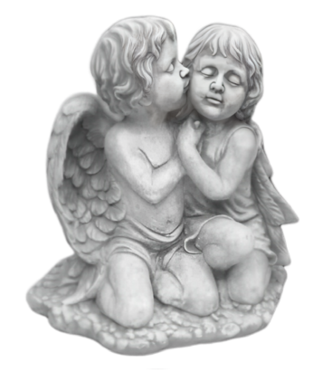 Statue en pierre Anges Amoureux
