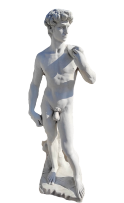 Statue de jardin en pierre David