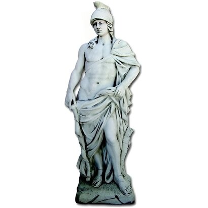 Statue de jardin en pierre Dieu Mars