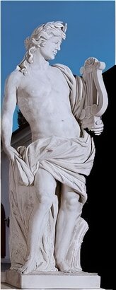 statue Apollon Dieu de la lyre
