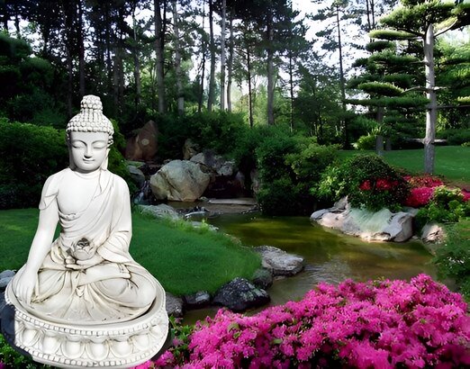 Fontaine Bouddha Thai