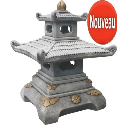PAGODE TEMPLE 2 étages en pierre reconstituée 