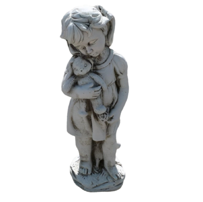 Statue Fillette et son Lapin