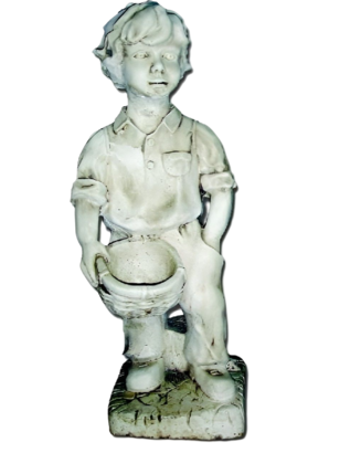 Statue Garçon portant un bol