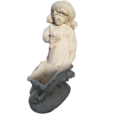 STATUE JARDINIERE EN HERBE