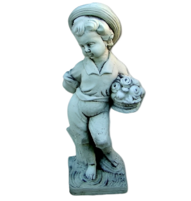 STATUE ENFANT CHAPEAU SAISON PRINTEMPS