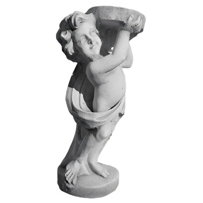 STATUE ENFANT SUPPORT POUR VASE 
REGARDANT A GAUCHE