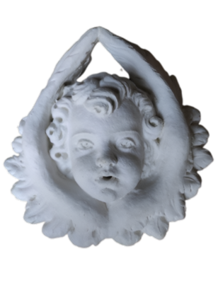 Statue Tête Ange Murale