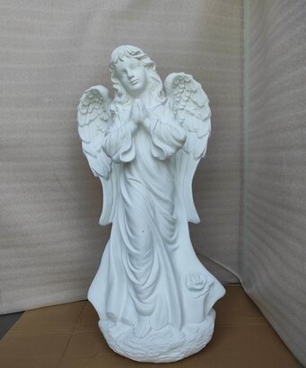 Statue en pierre Ange en prière 