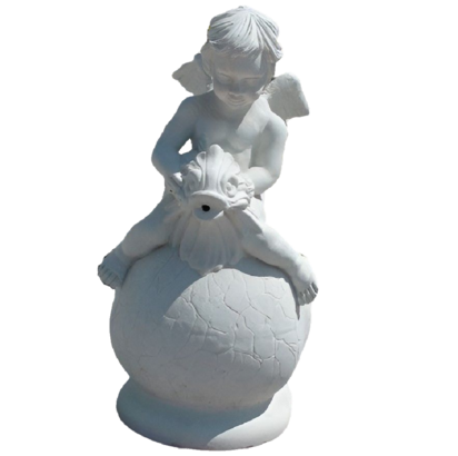 Statue Ange sur Sphere