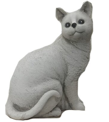 statue chat assis
