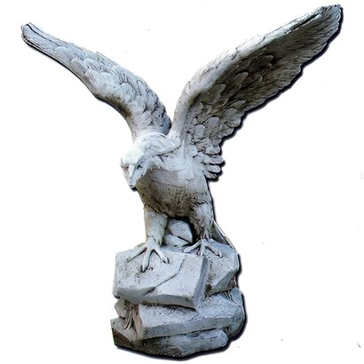 Aigle géant sur Rocher simple