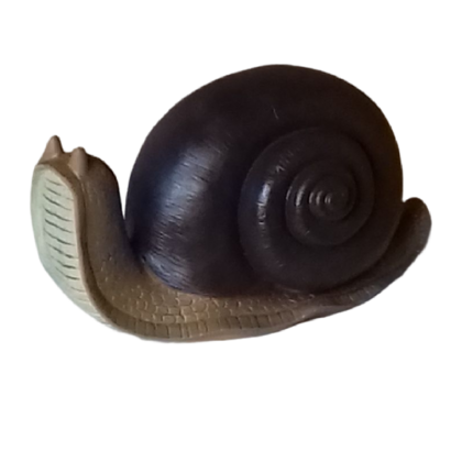 statue  petit escargot en couleur