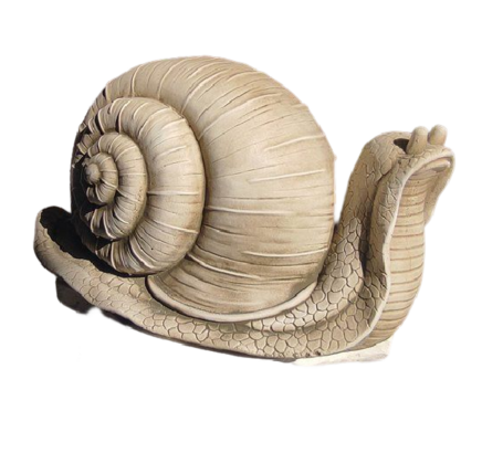 statue escargot de Bourgogne gris