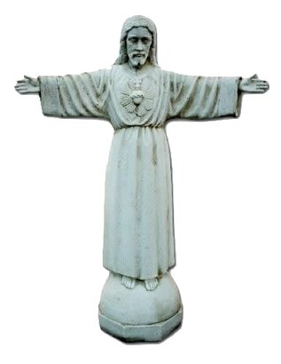 Statue en pierre Le Christ Rédempteur