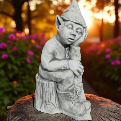 statue lutin assoupi