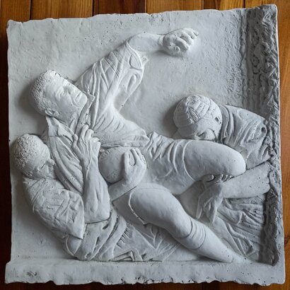 Plaque murale plaquage au rugby