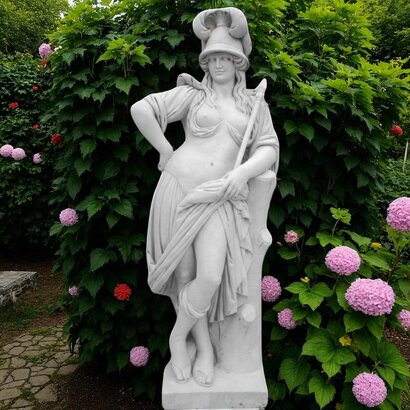 -statue-Femme-en-pierre-reconstituée-Minerve-Déesse-de-la-guerre-