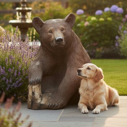 Statue ours brun TEDY