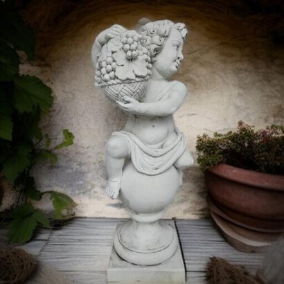 STATUE CHERUBIN saison automne