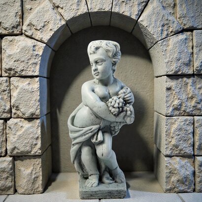 STATUE ENFANT AUTOMNE