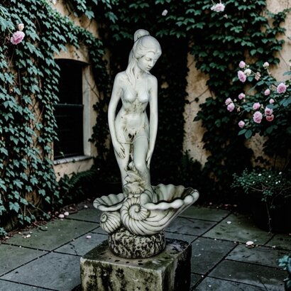 Statue de jardin Femme dans Coquillage