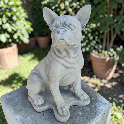 Statue chien Bouledogue 