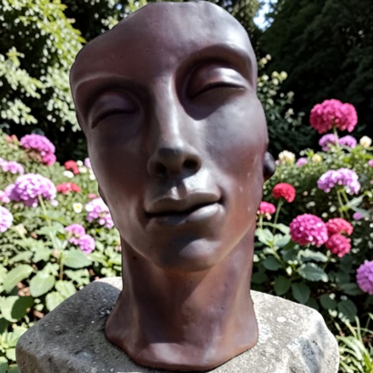 Tête d'homme 55 cm