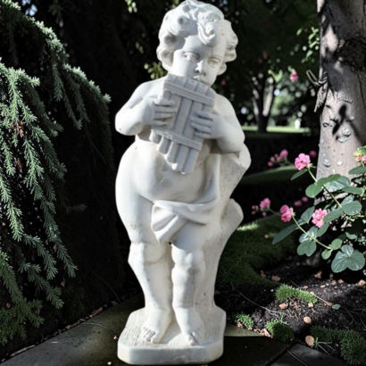 Statue Enfant Joueur de flute de Pan