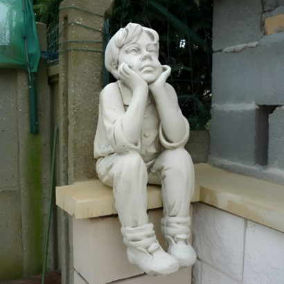 Statue l'Enfant Rêveur  à poser