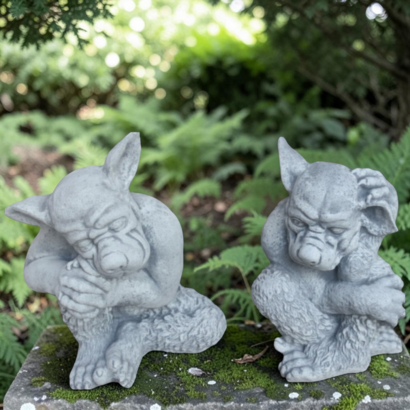 Statues  paire de chimères 