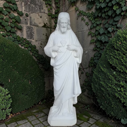 Statue  Jésus Sacré Coeur 105 cm