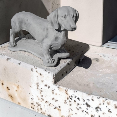 Statue TECKEL en pierre 
