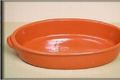 Plat ovale en terre cuite