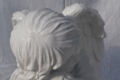 Statue Ange Endormi Perle tête à gauche