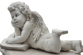  Statue Angelot au livre