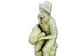 Statue de jardin en pierre Homme : Le Pêcheur
