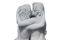 Statue de jardin en pierre Le Baiser des Amoureux