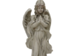 Statue en pierre Angelot mains jointe