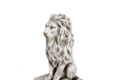 STATUE LION REGARD DROIT