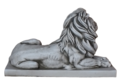 STATUE LION couché musgo