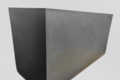 JARDINIERE NOIR beton léger 100 CM